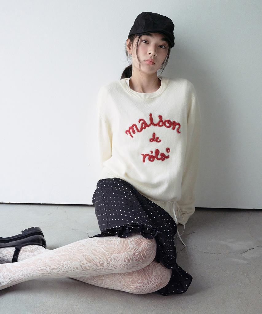 ROLAROLA Maison De Rola Patchwork Knit Ivory