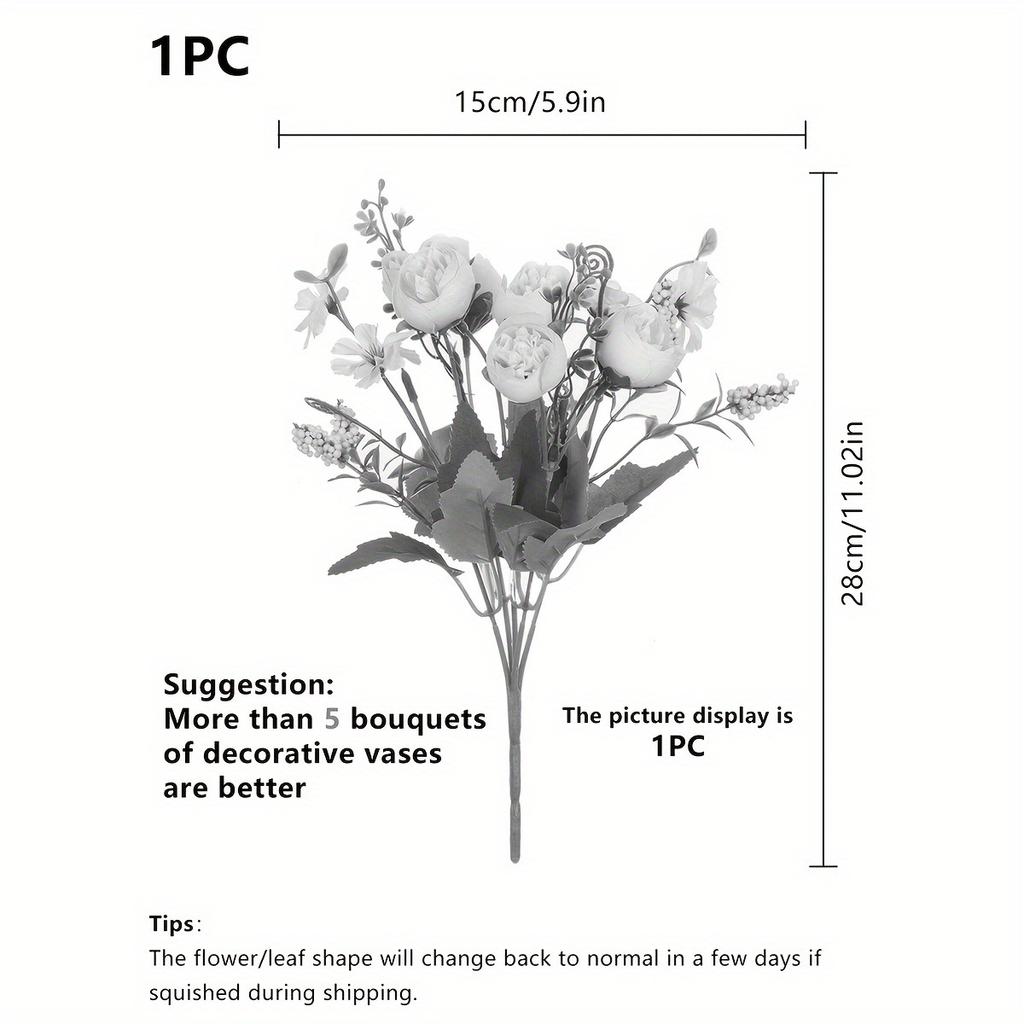 Silk Artificial Flowers Tea Bud Rose Peony Christmas Wreath Wedding Bridal Bouquet Home Vase Garden Wreath Diy Gift Decoration