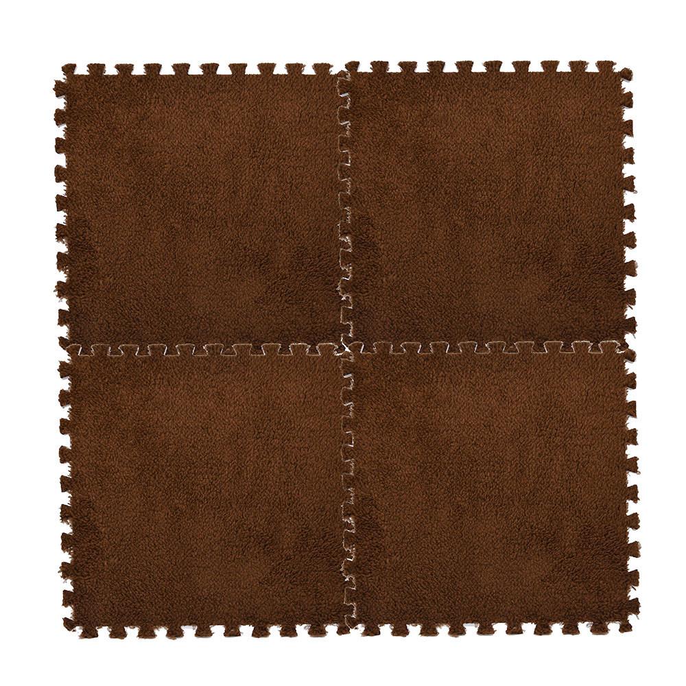 30*30cm Kids Carpet Foam Puzzle Mat EVA Shaggy Velvet Baby Eco Floor 7colors