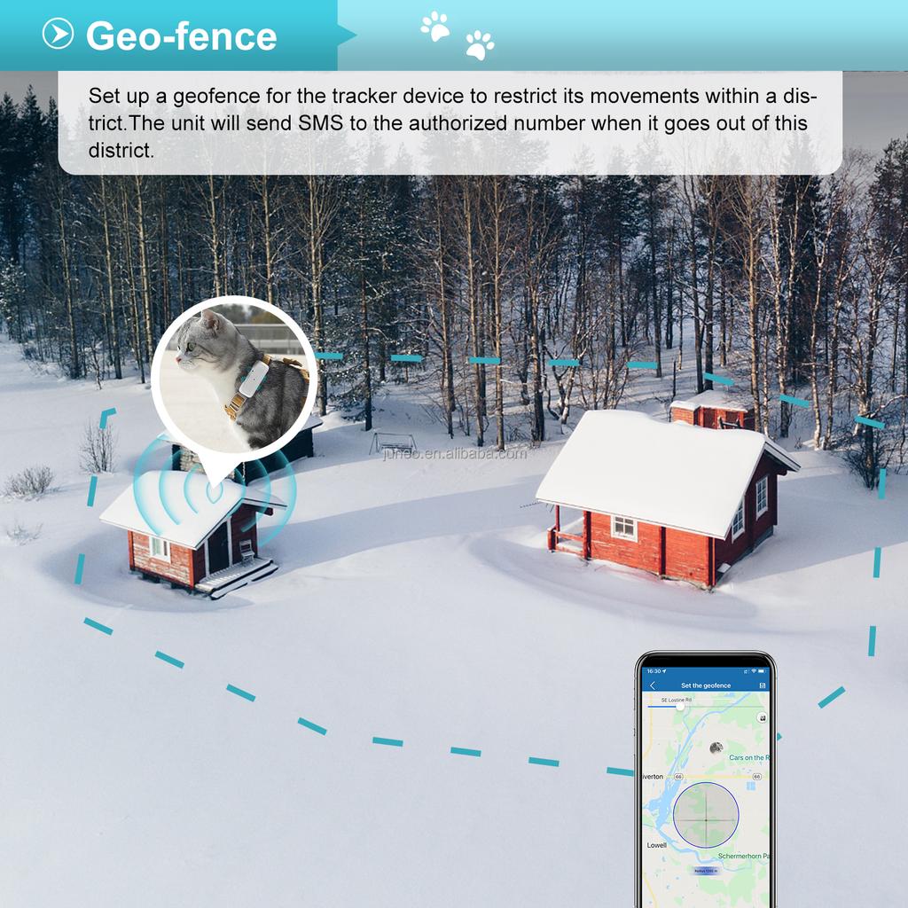 Real-time GPS Tracking for Dog Cat 4G LTE GPS Pet Tracker TK911pro Waterproof Gps with Free APP and Platform Tracking Device