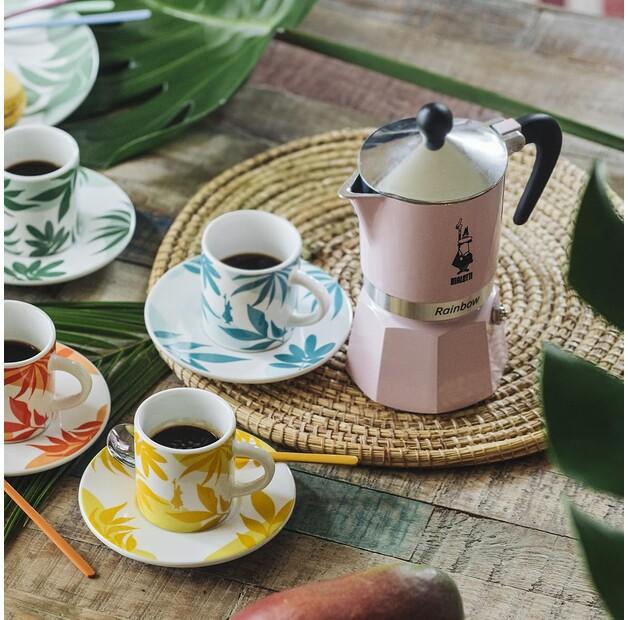 Кофеварка Bialetti Primavera Rainbow на 6 чашек розовый (6546)
