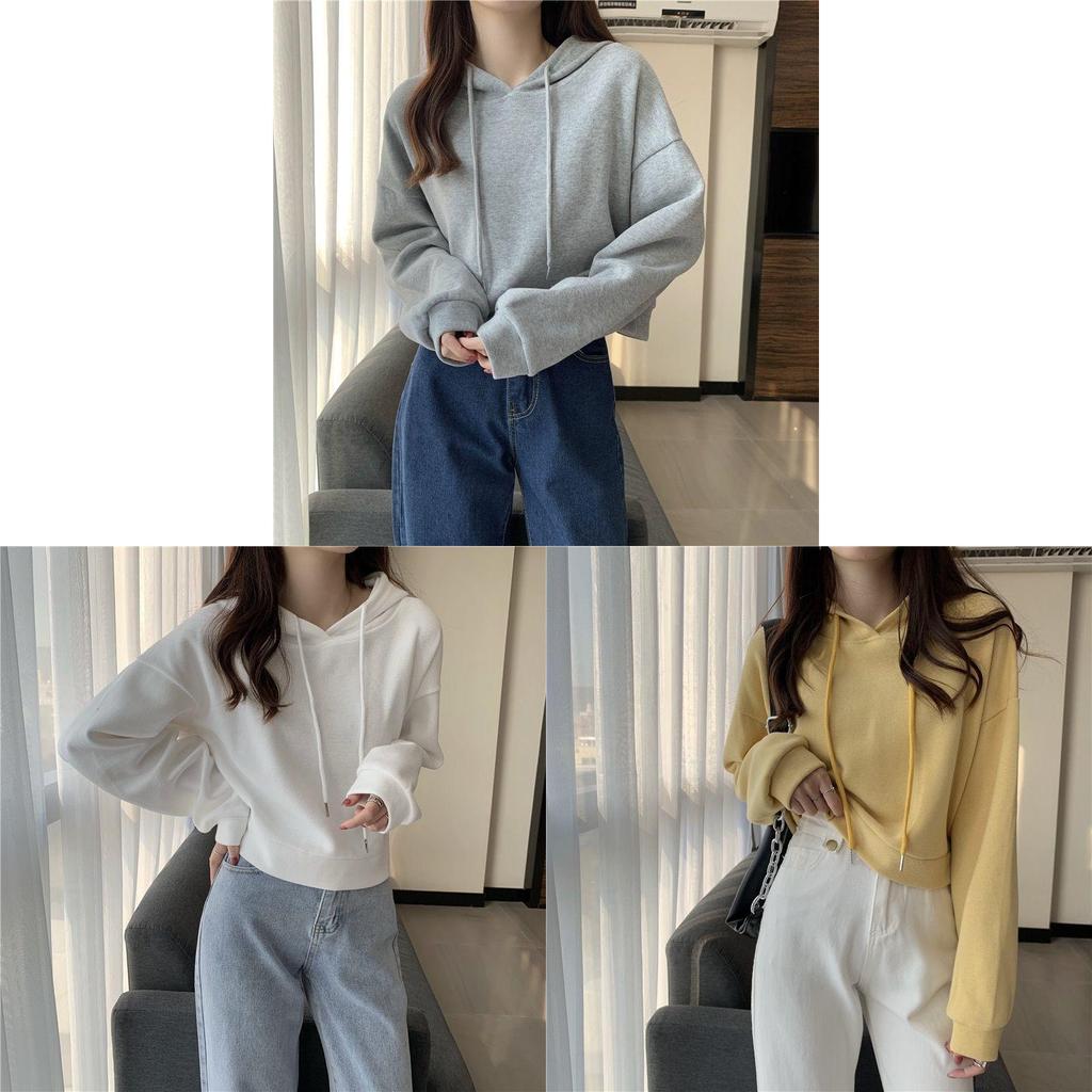 Womens Spring Hoodie With Embroidered Long Sleeves And Oversize Fit For Casual Wear