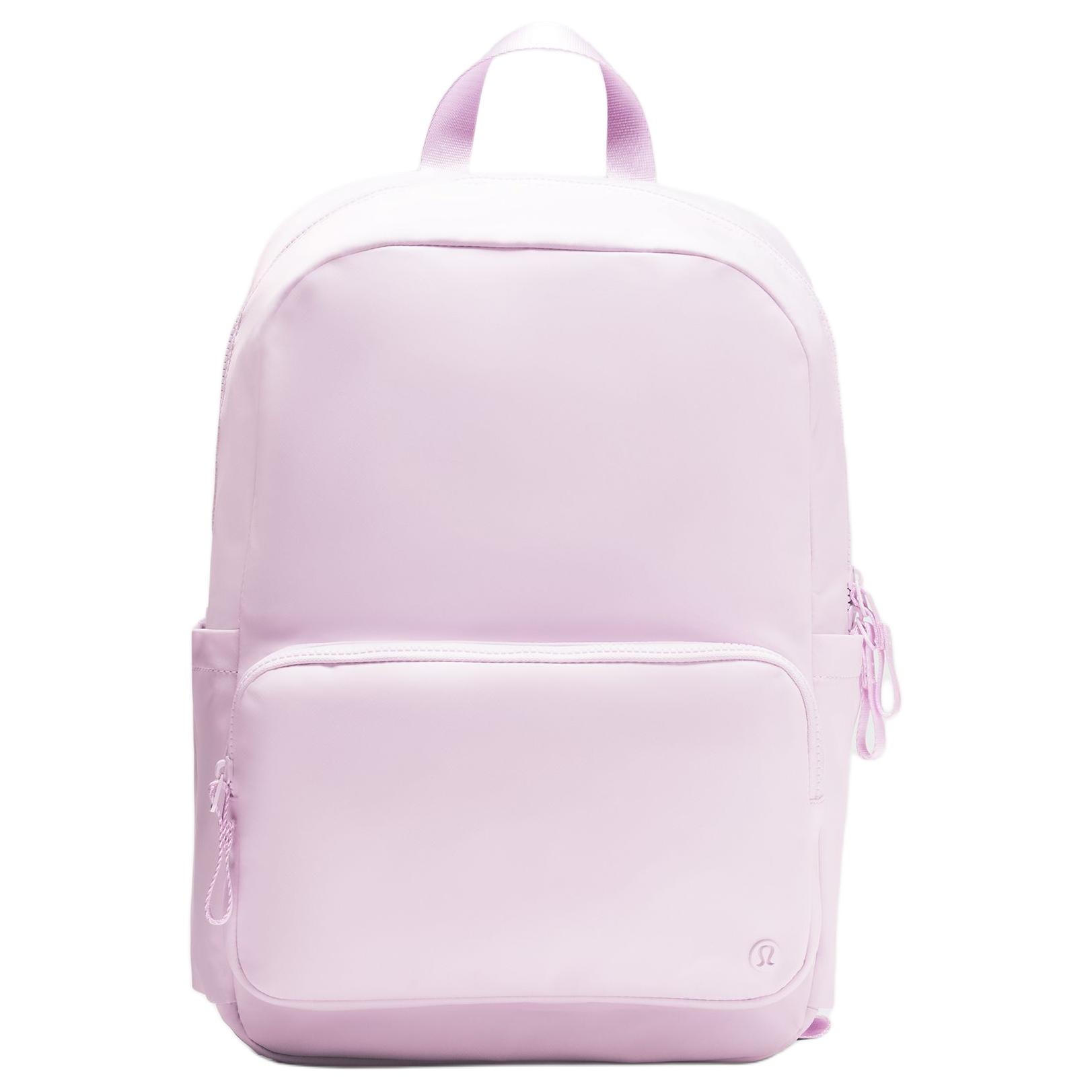 Lululemon Everywhere 22L Solid Fashionable Simple Versatile Nylon Backpack Women backpack Soft-Pink LU9CMAS-070361 Soft Sheer Pink