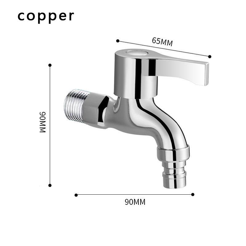 Copper Garden Lengthen Fast Open Faucet, Washing Machine, Cold Water Faucet, Mop Pool Taps
