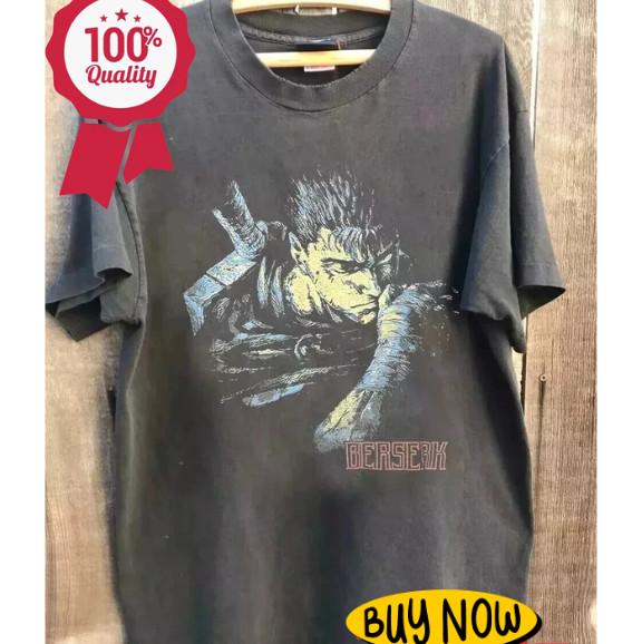 

REPRINT_Rare Anime Berserk Shirt Rare Design Charcoal Unisex Tshirt Men Women !! Unisex T-Shirt S