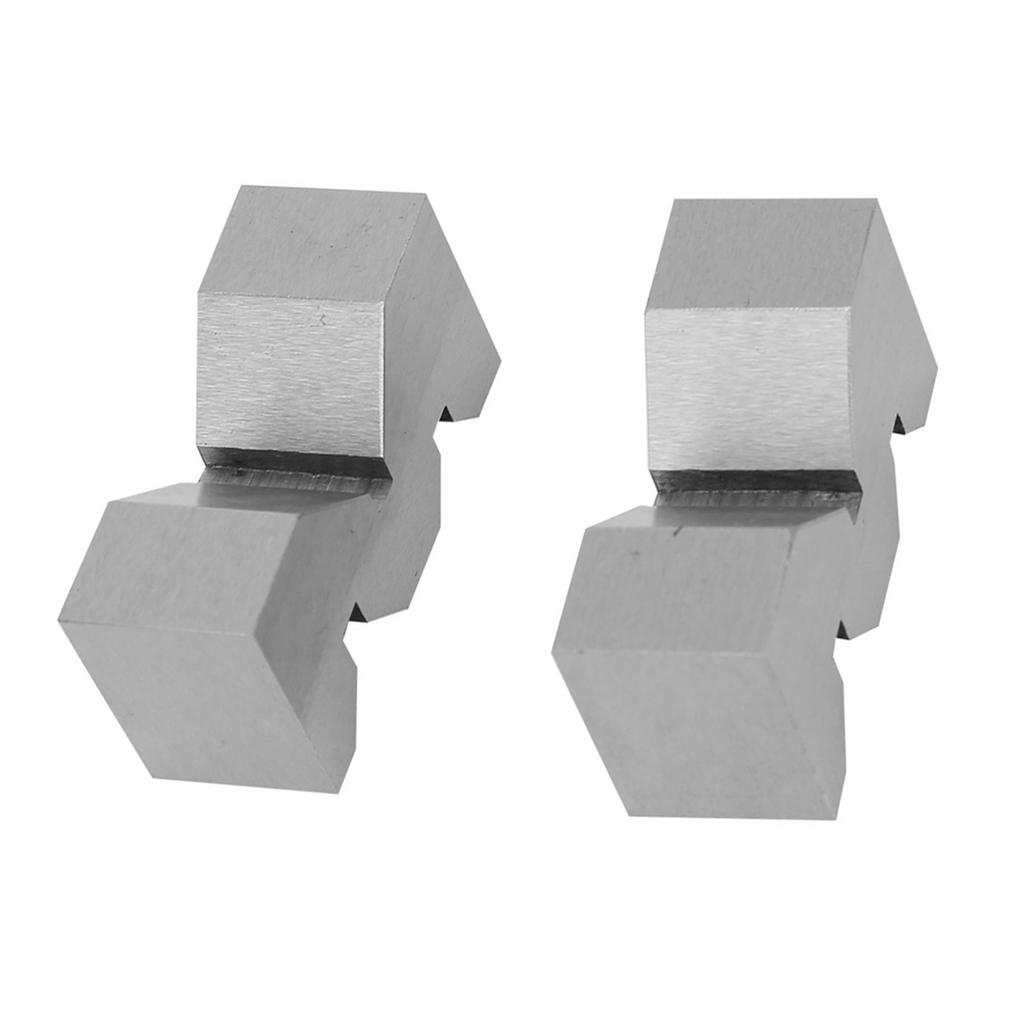 2Pcs High Accuracy Carbon Steel M Type V Block 50mm For Platform Measurement