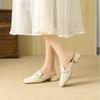 X309-90 temperament bag head half slippers women's outer wear summer 2025 new low thick heel lazy flat muller shoes