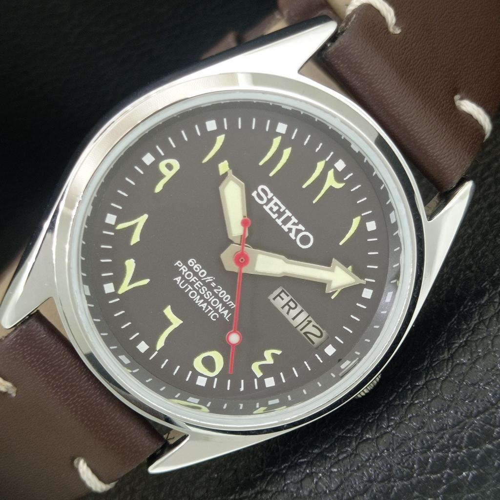 

АВТОМАТИЧЕСКИЕ ВИНТАЖНЫЕ ВОССТАНОВЛЕННЫЕ SEIKO 6309A ЯПОНИЯ МУЖСКИЕ ЧАСЫ С КОРИЧНЕВЫМ ЦИФЕРБЛАТОМ a442746-1