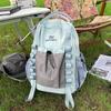 Contrast Color Backpack Student Travel Lightweight Backpack Large Capacity Backpack