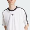 Adidas Originals Adicolor Jacquard Loose Striped Pullover T-Shirt Unisex Tops White Black JW5877