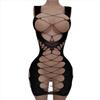 Spicy Girl See-Through Hollow Close-Fitting Butt-Baring One-Piece Elastic Nightclub Uniform Sexy Nightwear