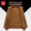 Hodo Men's 100% Wool Double-Sided Zipper Jacket