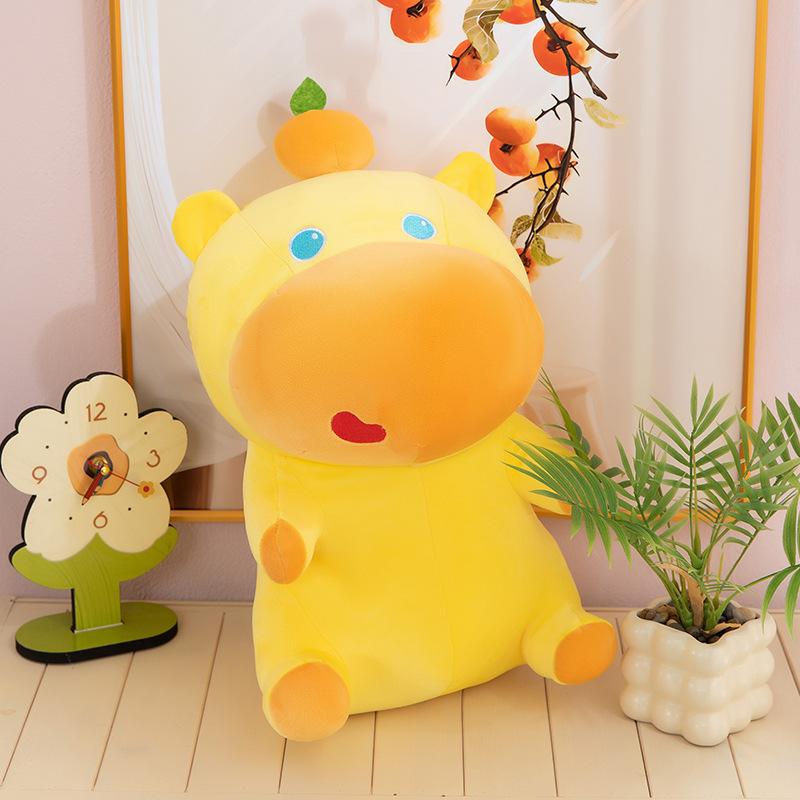 Internet Celebrity Explosion Cute Capybara Lulu Plush Toy Four-sided Elastic Doll Girl Children Gift Doll