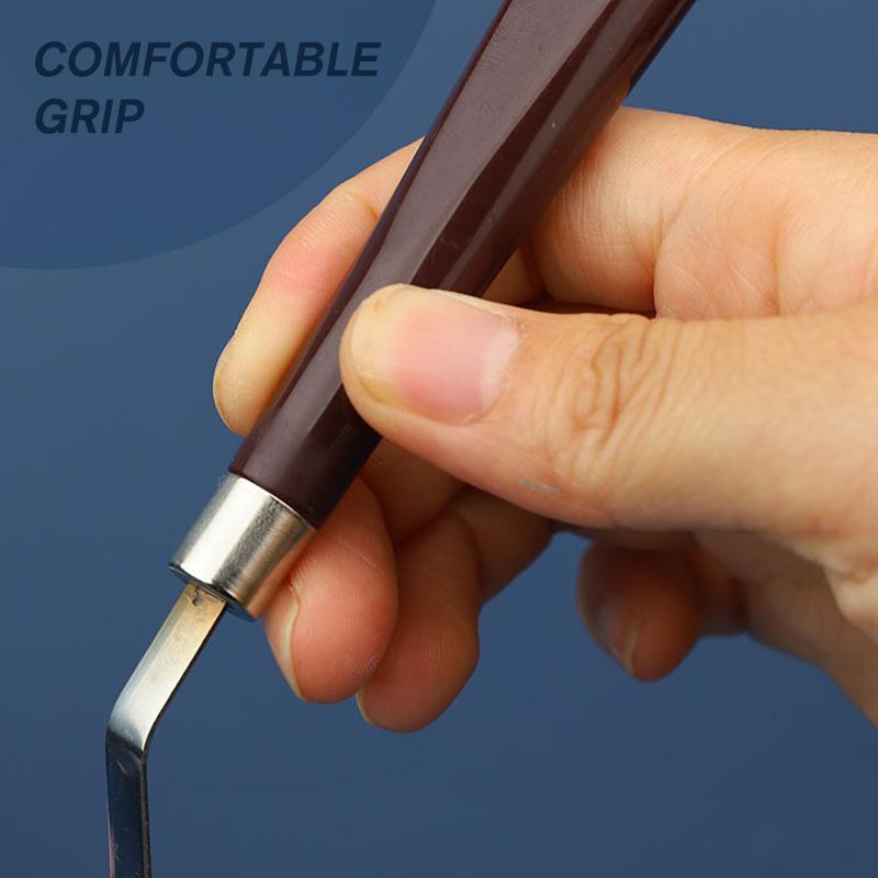 Special-Shaped Mahogany Handle Stainless Steel Spatula Kit Palette Gouache