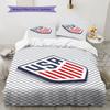 USA National Football Logo Pattern Bedding Home Decoration Birthday Gift (1 * Duvet Cover + 2 * Pillowcase, Without Core),fan Merchandise.