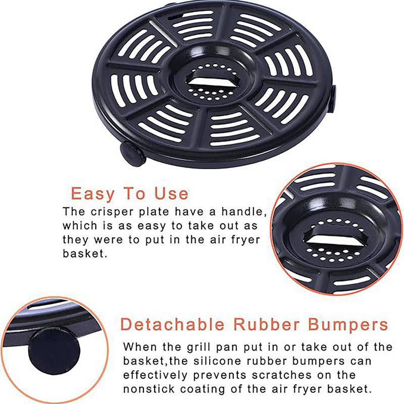 Air Fryer Rubber Cushion Air Fryer Tray Rubber Bumpers 10pcs Air Fryer Rubber Feet Tabs Tips Parts Accessories For Air Fryer Tra