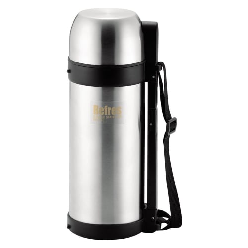 PEARL METAL 1500ml Double Stainless Steel Water Bottle with Cup, Refres HB-2427