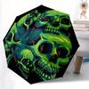 1pc Skull Heads Auto Open/close, All-Season Portable Folding Umbrella for Women & Men, Travel, Everyday, Formal Events - Compact Luxury Parasol, Outdo
