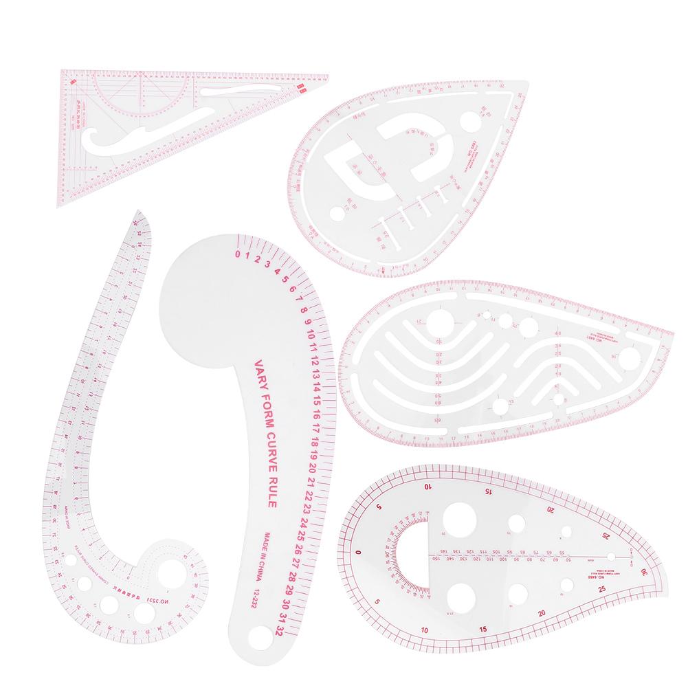 

6 шт. набор швейных инструментов для одежды, многофункциональные легкие инструменты для портного, пластиковые для одежды