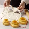 A Set Of 3-piece Plastic Cookie Mold Baking Shaping Tools