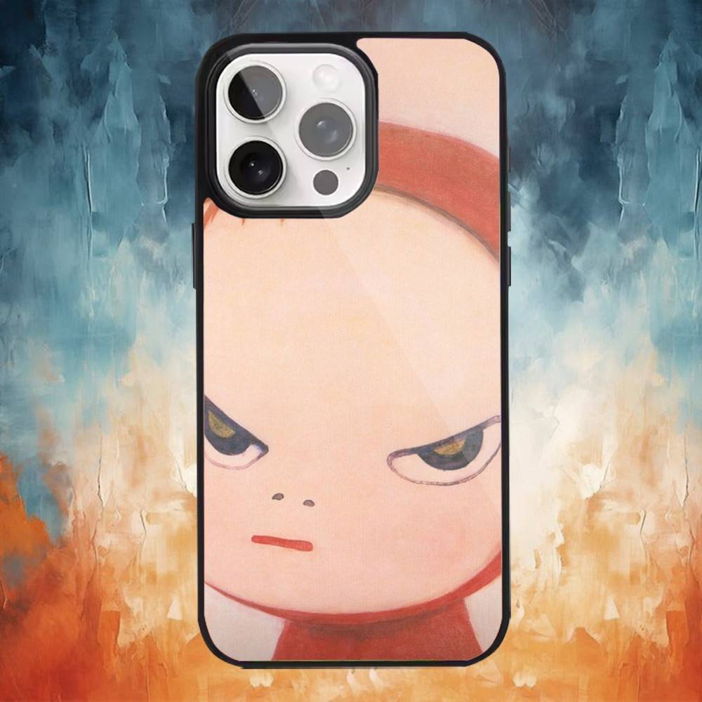 Cute Yoshitomos-Nara Phone Case For iPhone 17 16 15 14 13 12  Pro Max Plus for Magsafe Mirror Wireless Magnetic Cover