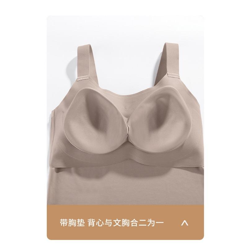 Plus Size Seamless Bralette With Padded Cup Women S Tank Top