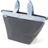 Slightly Polyester Fabric Handbag Blue 80251 [Kitamura] Water-repellent 2-way R-0768 Women's Gray/Saxe