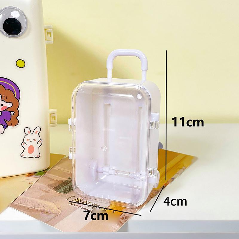 

Прозрачная шкатулка для украшений, креативный мини-сундук, органайзер для украшений, простая коробка для хранения сережек и заколок, настольный органайзер A1