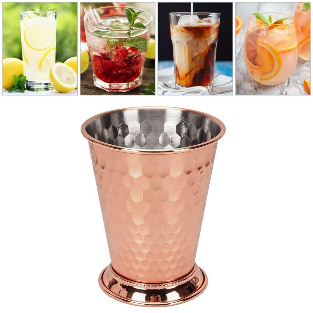 Smooth Edges Mint Julep Cup 400ml Barware Tumbler Classic Metal Drinking Cup Cocktail Making