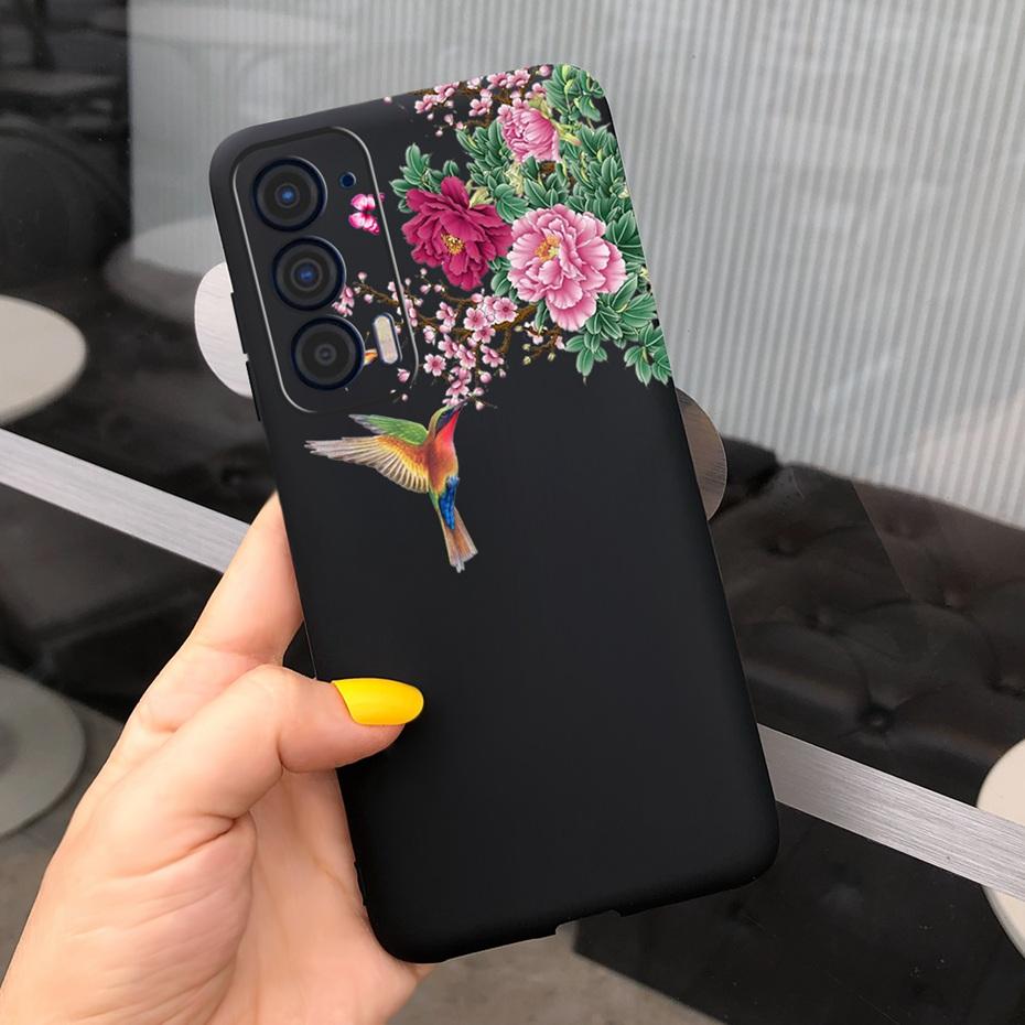 Silicon Case For Motorola Edge (2021) / Edge 5G UW (2021) Fashion Sunflower Daisy Pattern Soft Phone Cases For Edge 2021 XT2141
