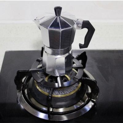 Redukční držák prstenu Přenosná kempingová podpora 13,3 cm Železo Praktické příslušenství ke sporáku Stojan na kávu Moka Pot Bezpečnost Odolný Černý