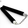 Durable Metal Chain Martial Sponge Nunchaku Show SticksBlack