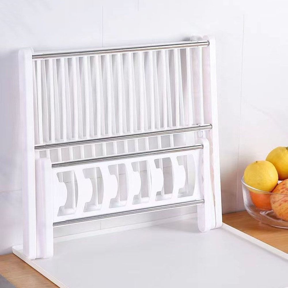 X-Type Foldable Drain Rack Large Capacity Dish Drying Rack Folding Bowl Draining Stand  Kitchen