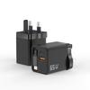 PD65W UK Standard Dual-Port GaN Charger with Retractable Cable: Fast Charge A+C