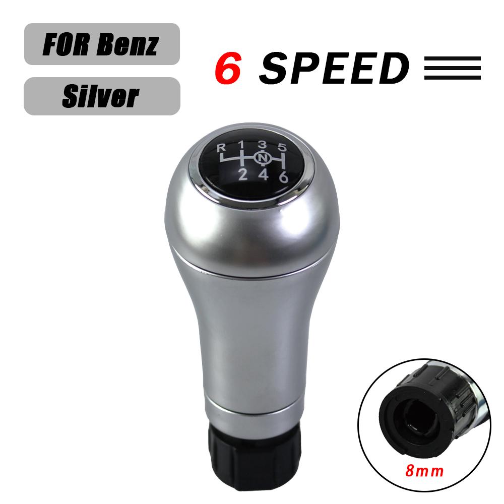 Manual 6 Speed Car Shift Gear Stick Knob For Mercedes/Benz W203 S203 CL203 W209 W204 C204 C63 C300 C250 W207 Gear Stick Knob