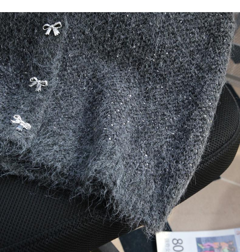 High-End Women's Sequin Knitted Sleeveless Cardigan Vest - Perfect for Layering In Spring, Autumn, and Winter 2025