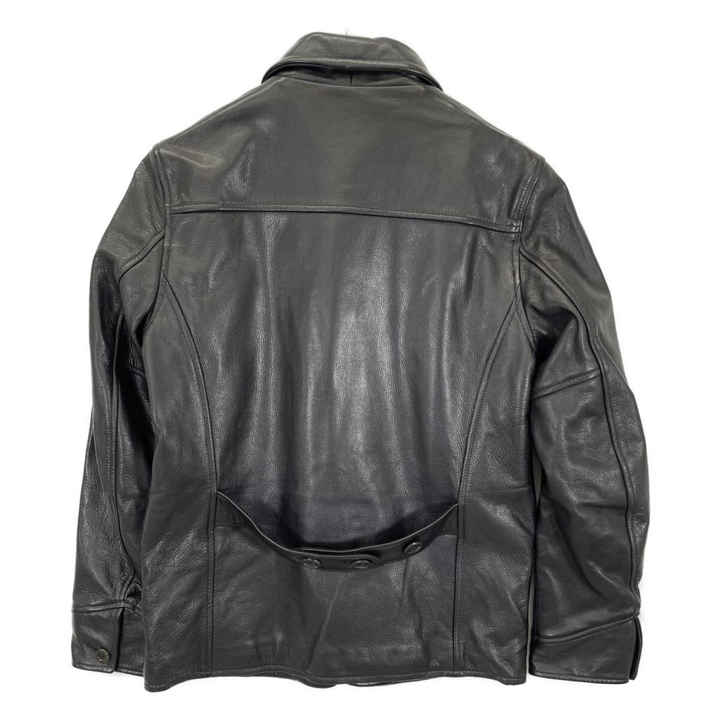 GLADHAND BYGH-16-AW-04 Good Fellows Steerhide Oiled Leather Car Coat Jacket S blackUsed