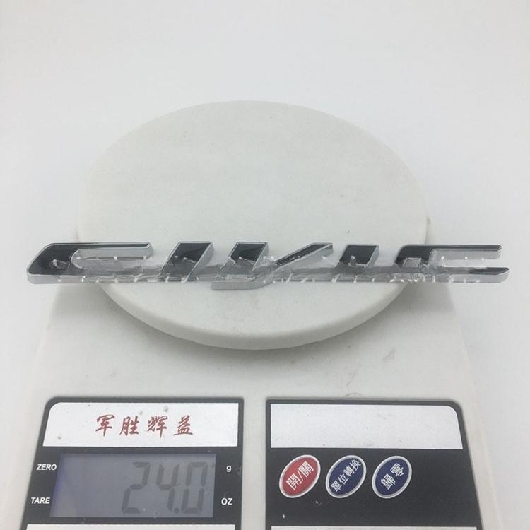 Metal Car Sticker Emblem Badge Decals Decoration For Honda CIVIC Logo Emblem Sticker Fender Trunk Badge Exterior Auto Accessorie