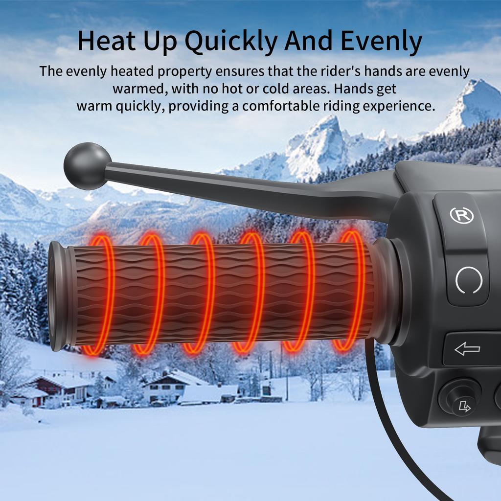 Heißwassergriff für Motorräder, Wärmer für Roller, Wasserdichter und verstellbarer Griff, Elektrischer Heizgriff