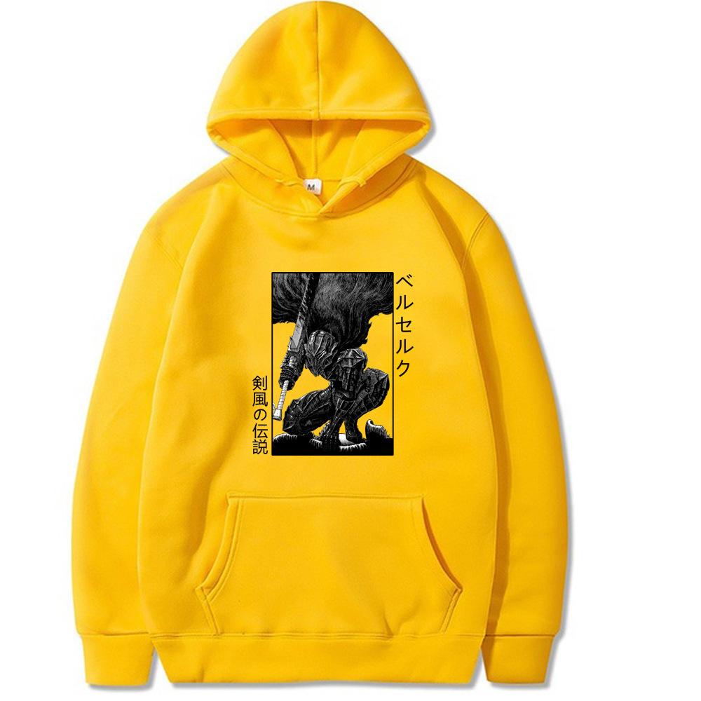 Berserk Japanese Animation New Hoodie Men's and Women's Harajuku Pullover Street Wear Unisex Autumn Winter Plushed Sweater Brand