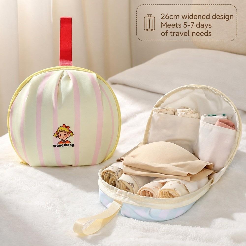 Elliptical Stereoscopic Portable Storage Bag Cute Cartoon Bra Storage Bag Makeup Bag Gifts