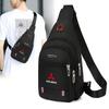 Leisure Car Small Backpack One-shoulder Messenger Bag Chest Bag For Mitsubishi Lancer Asx Outlander Pajero L200 Ralliart Lancer
