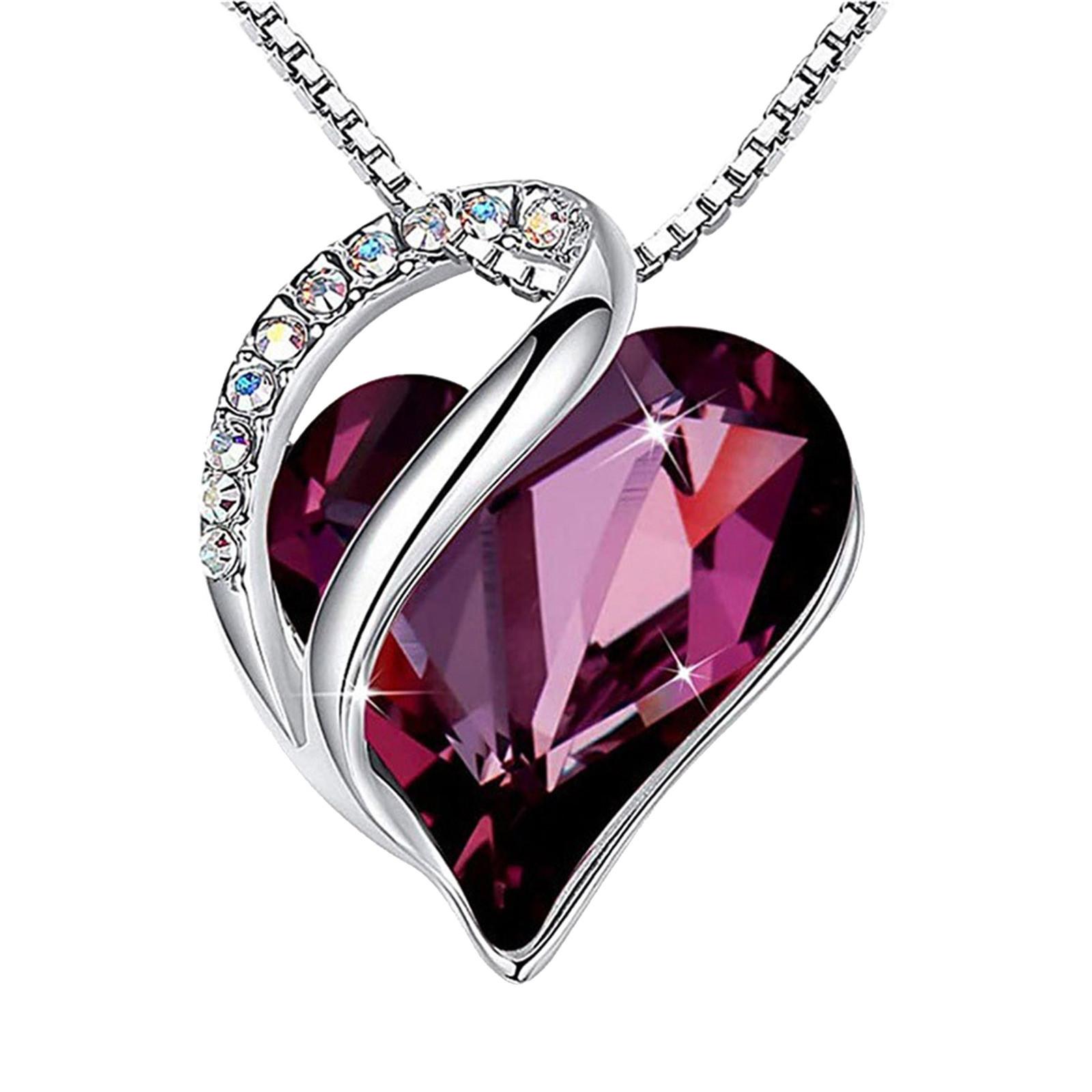 

Ожерелье с подвеской в ​​виде сердца, праздничный подарок на годовщину, день рождения девушки, подруги One Size