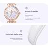 OLEVS Fashion Women Watches Luxury Diamond Quartz Watch Ladies Leather Waterproof Wrist Watch