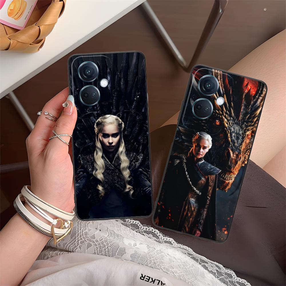 Dragon Queen Matte TPU Mobile Phone Case for OPPO Reno 14 13 12 11 10 9 8 7 6 5 F T Pro 5G Colorful Printing Cover
