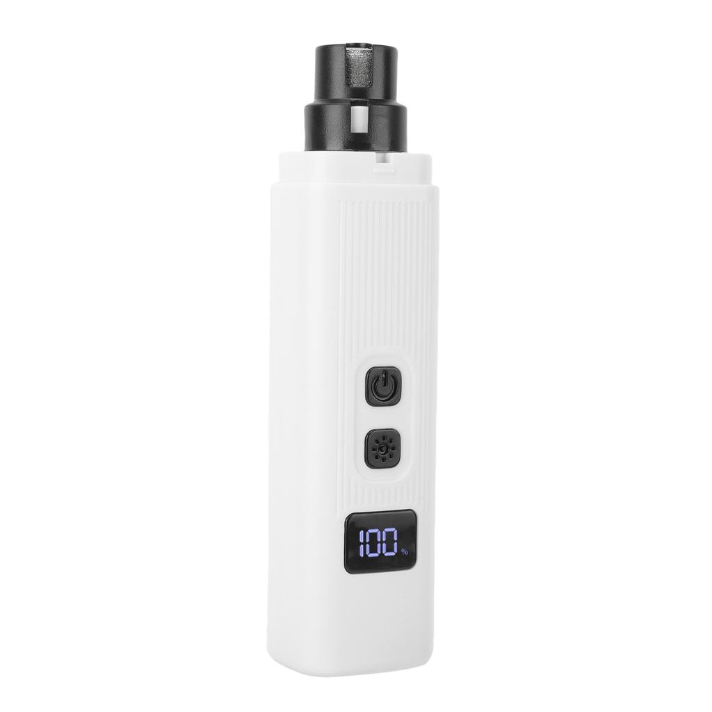 Dog Nail Grinder Multifunctional Built In LED Light Low Noise Rechargeable Pet Nail Trimmer for Home