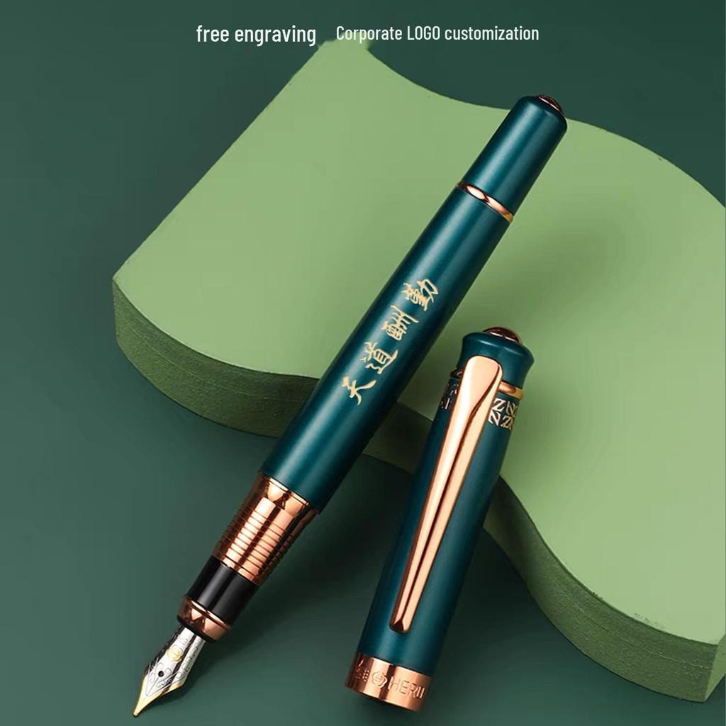 Hero 849 Multi-Purpose Calligraphy Gift Set: High-Grade Fountain Pen for Business, Office, and Writing Practice, Ideal for Men and Women.