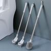 Silicone Toilet Brush with No Dead Corners Household Toilet Utensil Wall Mounted Toilet Brush, Long Handle Extension