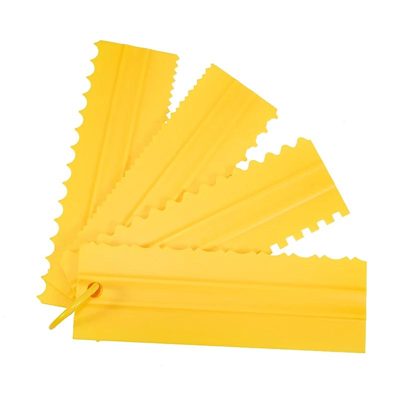 

4 шт./набор новых скребков для торта, скребок для крема, набор пластиковых скребков для крема, аксессуары для выпечки