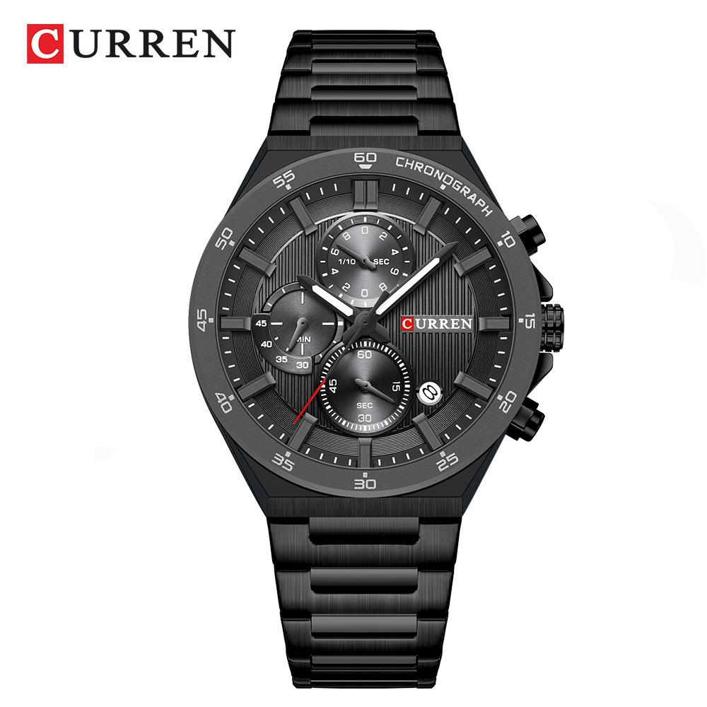 CURREN Herren Armbanduhr Wasserdicht Chronograph Herrenuhr Militär Top Marke Luxus Business Edelstahl Sport Männliche Uhr 8481